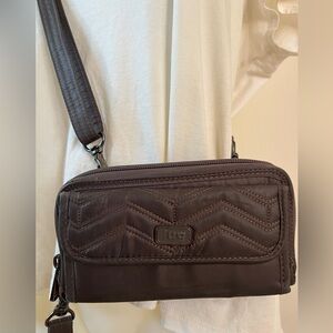 LUGG crossbody wristlet clutch wallet RFID security KICKFLIP style